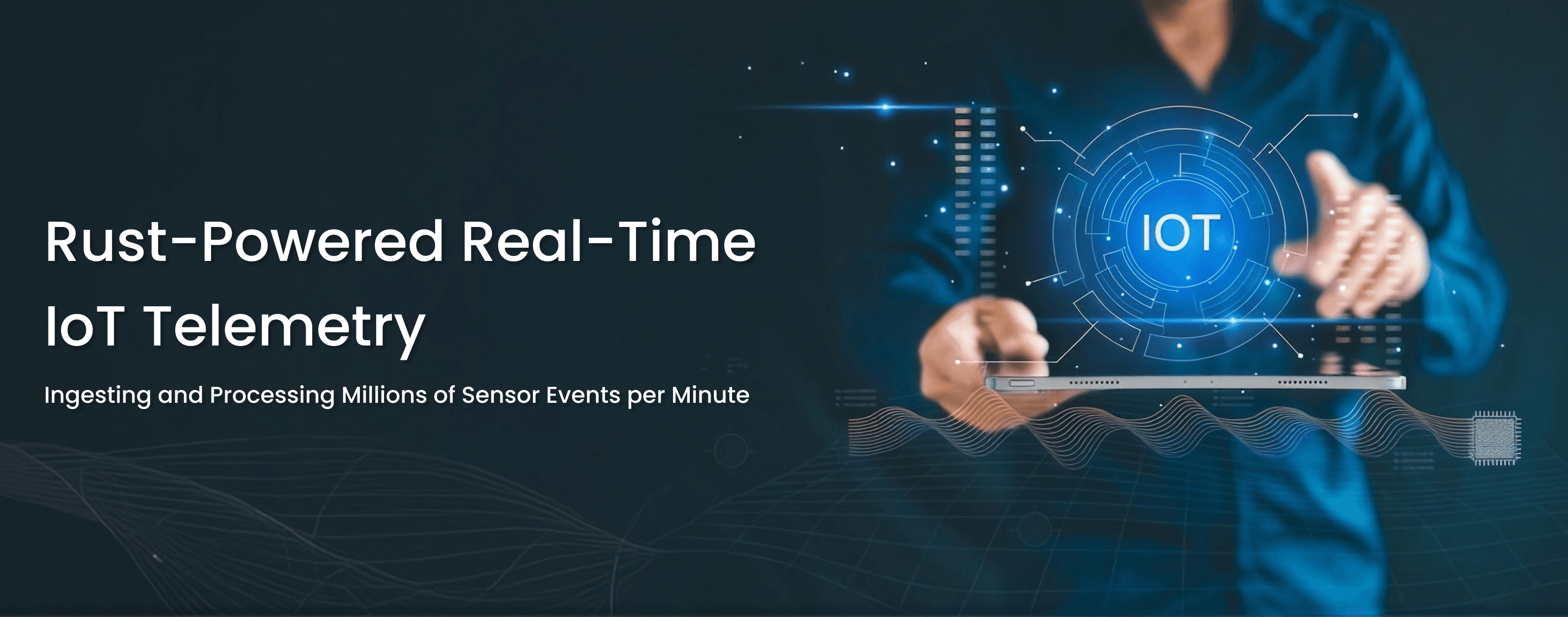 Rust IoT telemetry pipeline architecture from factory-floor edge gateways to cloud dashboard