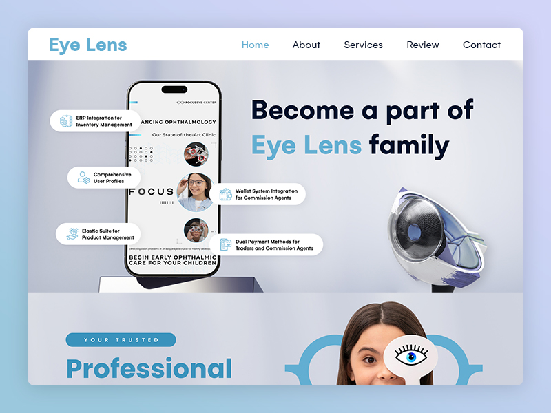 B2B E-Commerce for Eye product